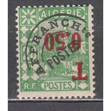 Argelia Tasa Yvert 28a * Mh Sobrecarga Invertida