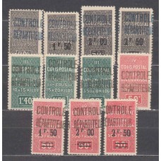 Argelia Paquetes Postales Yvert 16/26 **/* Mnh/Mh