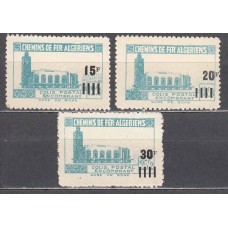 Argelia Paquetes Postales Yvert 164/66 ** Mnh Trenes