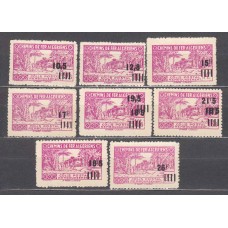 Argelia Paquetes Postales Yvert 173+175+177/81 ** Mnh Trenes