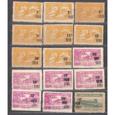 Argelia Paquetes Postales Yvert 189A/202 ** Mnh Trenes