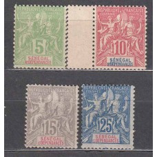 Senegal - Correo Yvert 21/24 */(*) Mh/Mng 24 Punto Claro