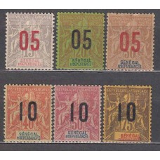Senegal - Correo Yvert 47/52 * Mh