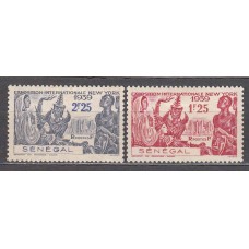 Senegal - Correo Yvert 153/54 * Mh Exposición en Nueva York