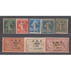 Siria Francesa Correo Yvert 35/42 * Mh Sueltos