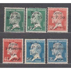 Siria Francesa Correo Yvert 143/48 */(*) Mh/Mng 