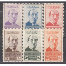 Siria Francesa Correo Yvert 278/83 * Mh Presidente Kouatly