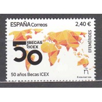 España II Centenario Correo 2025 ** Mnh 50 Años Programa becas ICEX