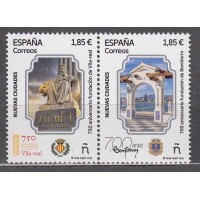 España II Centenario Correo 2025 ** Mnh Nuevas Ciudades