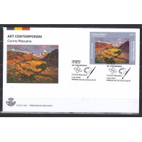 Andorra Española Sobres 1º Día 2025 Carme Massana . Pintura