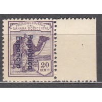 Sahara Variedades 1932 Edifil 39Ahcc ** Mnh error de color en la Sobrecarga Azul
