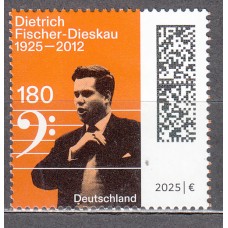 Alemania Federal Correo 2025 ** Mnh Dietrich Fischer-Dieskau