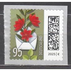 Alemania Federal Correo 2025 ** Mnh Flores - Adhesivo de rollo