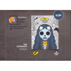 Austria cry adhesivo Yvert 22 ** Mnh Emperatriz Sissi Craneo