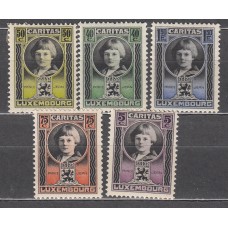 Luxemburgo - Correo 1927 Yvert 182/86 * Mh