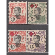Indochina - Correo Yvert 65/68 * Mh Cruz Roja