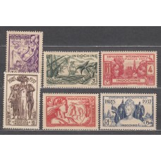 Indochina - Correo Yvert 193/98 ** Mnh Barcos