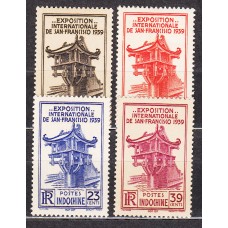 Indochina - Correo Yvert 205/8 * Mh Exposición Internacional de San Francisco