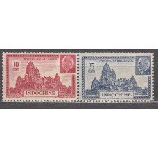 Indochina - Correo Yvert 222/23 ** Mnh Templo d Angkor