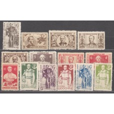 Indochina - Correo Yvert 261/73 (*) Mng Falta 270A Personajes de Marinos