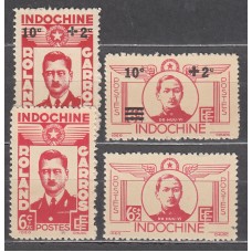 Indochina - Correo Yvert 274/77 (*) Mng Heroes de Aviación