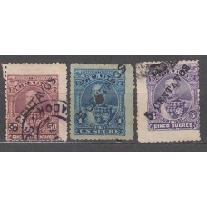 Ecuador - Correo 1893 Yvert 27/29 usado