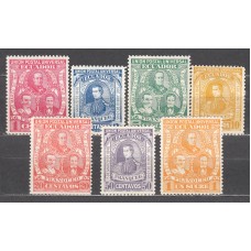 Ecuador - Correo 1896 Yvert 69/75 */(*) Mh/Mng
