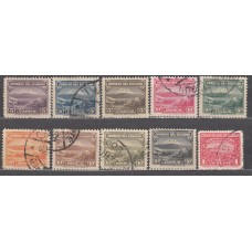Ecuador - Correo 1934 Yvert 304/13 usado Montañas