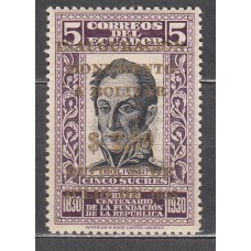 Ecuador Correo 1935 Yvert 325 * Mh Personaje