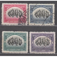 Ecuador Correo 1940 Yvert 388/91 usado Banderas