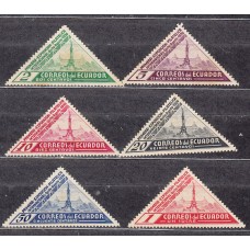 Ecuador - Correo 1936 Yvert 345/50 (*) Mng Exposición Filatelica