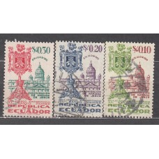 Ecuador Correo 1952 Yvert 543/45 usado 