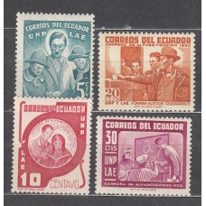 Ecuador Correo 1953 Yvert 558/61 ** Mnh 