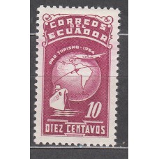 Ecuador Correo 1954 Yvert 590 ** Mnh Barcos - Mapa