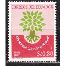 Ecuador Correo 1960 Yvert 655 ** Mnh Año Mundial del refugiado