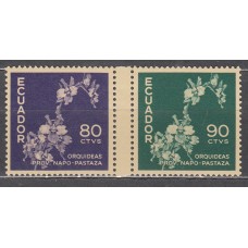 Ecuador Correo 1960 Yvert 674/75 ** Mnh Flores Orquideas