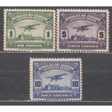 Ecuador - Aereo Yvert 127/29 (*) Mng