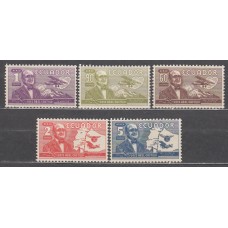 Ecuador - Aereo Yvert 280/84 ** Mnh Avión