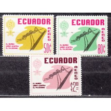 Ecuador - Aereo Yvert 402/4 ** Mnh Paludismo - Insecto - Mosquito
