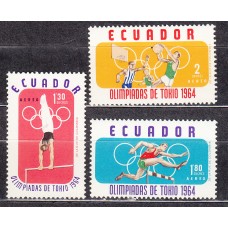 Ecuador - Aereo Yvert 433/35 ** Mnh Deportes