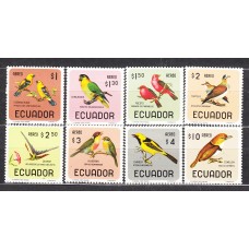 Ecuador - Aereo Yvert 442/49 ** Mnh Fauna - Aves