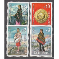 Ecuador - Aereo Yvert 543/46 ** Mnh Artesania Indigena