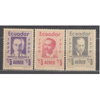 Ecuador - Aereo Yvert 584/86 ** Mnh Personajes