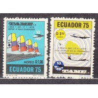 Ecuador - Aereo Yvert 606/7 ** Mnh Avion