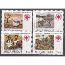 Mozambique Correo Yvert 916/19 ** Mnh Cruz Roja