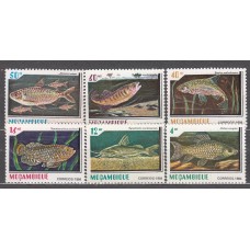 Mozambique Correo Yvert 964/69 ** Mnh Fauna - Peces