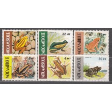 Mozambique Correo Yvert 1002/7 ** Mnh Fauna - Ranas