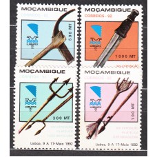 Mozambique Correo Yvert 1220/23 ** Mnh Exposición Filatelica
