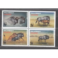 Mozambique Correo Yvert 1402/5 ** Mnh WWF - Fauna