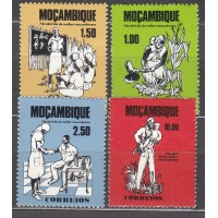 Mozambique Correo Yvert 598/601 ** Mnh Dia de la Mujer